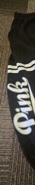Victoria's Secret Black and Light Mint Logo Sweatpants